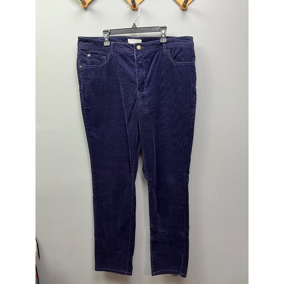 Coldwater Creek Pants - Coldwater Creek Classic Fit sz 16 purple corduroy pants